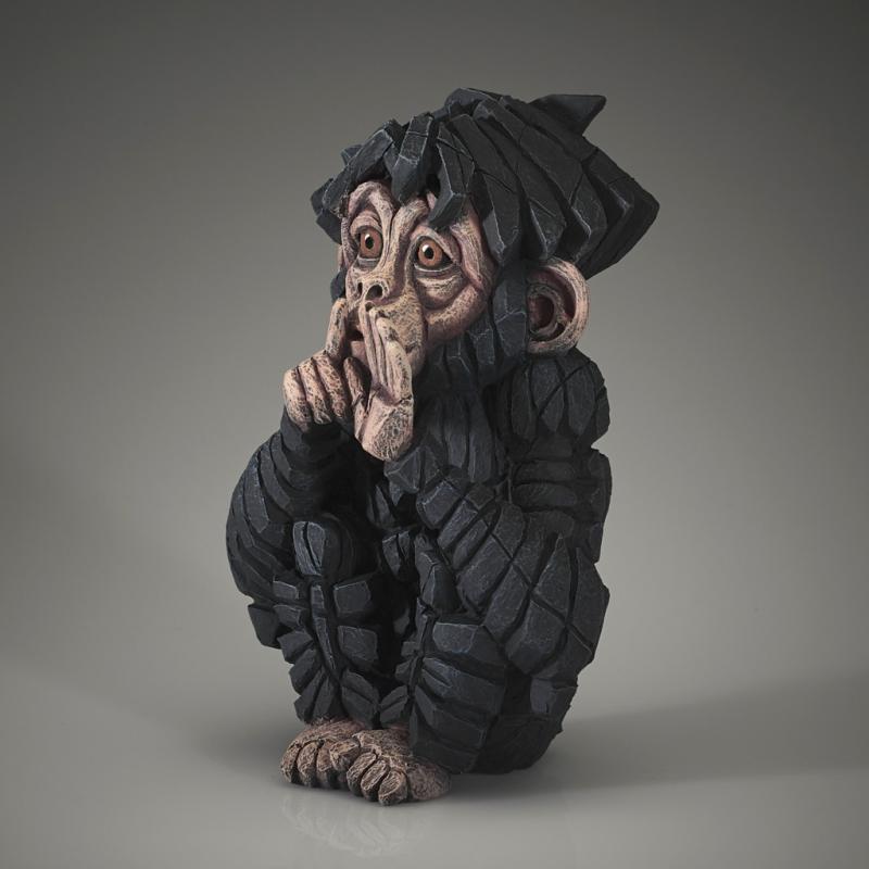 Baby Chimp Sculpture - Speak No Evil